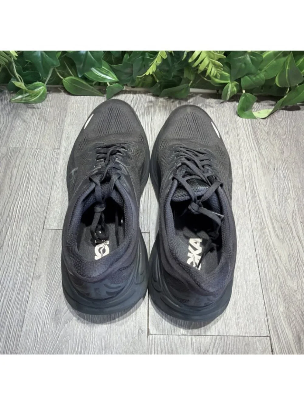 Hoka Bondi 9 Men’s Sz 11 D Black Running Shoes Max Cushion Comfort Sneaker BBLC